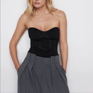 Zara strapless tube top